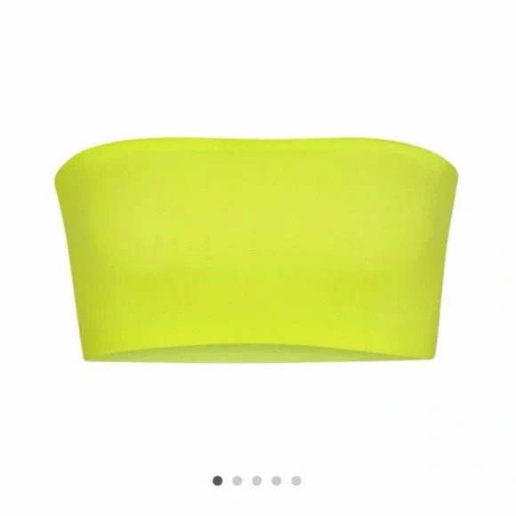 SKIMS Brown and Lime Green Bandeau Set - Picture 2 of 5